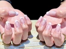 エリンカネイル バイ レシッド 武蔵小杉(erincanail by rcid)/ラメベースフレンチ