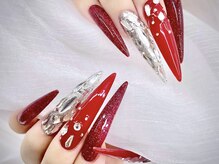 ルビーネイル 名古屋駅桜通口店(RUBY NAIL)/10本長さ出し10本アート付け放題