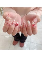 ノルネイル 名古屋栄店(nol nail)/チェッククリスマスデザイン♪