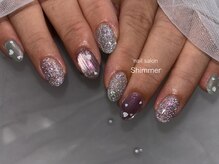 シマー(Shimmer)/極細バカラネイル