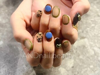 アンドネイル ビューティー(AND nail,beauty)の写真/他サロンでは表現できない独特なデザインを魅せる‐AND nail,beauty‐指先からアナタらしさを表現します。