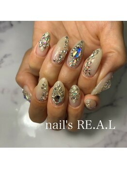 ネイルズリアル 倉敷(nail's RE.A.L)/ストーンネイル