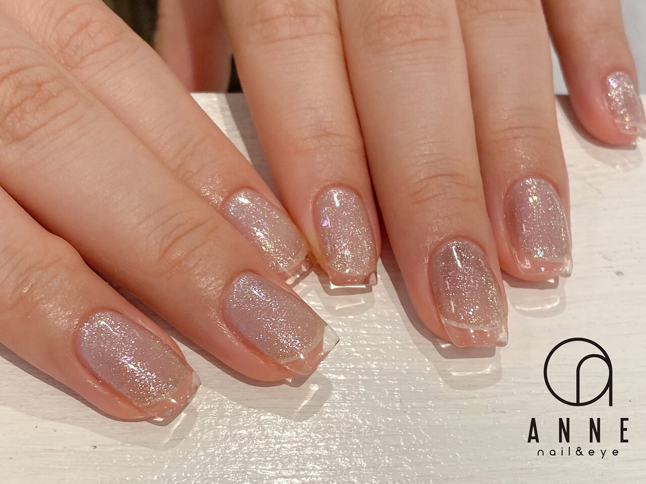 09)) マグネットネイル フレンチガーリー クリアフレンチ ブルーネイル