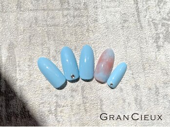 クアトログランシュ 青葉台(QUATRO×GranCieux)/ブルー 夏 ニュアンス ネイル