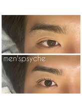 メンズプシュケ(men's PSYCHE)/眉WAX+まつ毛パーマ