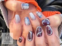 ネイルズガッシュ 川崎店(NAILsGUSH)/マグネット/チェック/ニュアンス