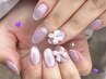 【hand◇丁寧ケア付◎】　マグネット/フラッシュnail *￥5500
