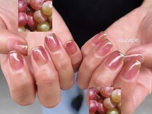 ハズグラスネイル(Haze Grass nail)/マーブルネイル