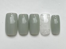 ジェミーネイル イケブクロ(Jemiy nail ikebukuro)/シンプルレース¥7000