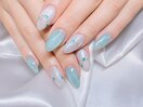 【パラジェル】押し花ネイル