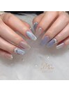 涼しげブルーネイル☆