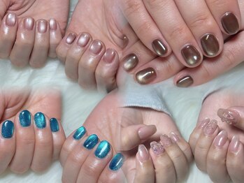 アクセルエルヴェ 鹿沼店(AXCEL E'LEVER)/マグネットネイル￥4990