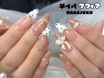 ネイルマフィア 原宿(NAIL MAFIA)の写真/《韓国・ワンホン・ちゅるん系からガーリー可愛い系まで》愛されネイルもお任せください♪【原宿】