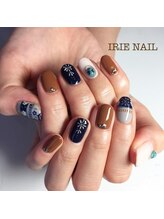 アイリーネイル(IRIE NAIL)/ジェル　手描き4本アート