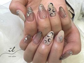 月×グラデーション