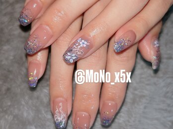 ラメグラ×フラワー