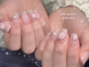 ディーエル ビューティー 二子玉川店(DL BEAUTY)/キラキラピンクネイル