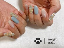 モグネイル(Mogunail)/ツイード／秋ネイル