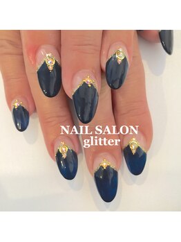 ネイルサロン グリッター(NAIL SALON glitter)/大人クールなスカルプネイル