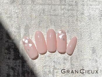 ハートホロ 韓国風 ネイル