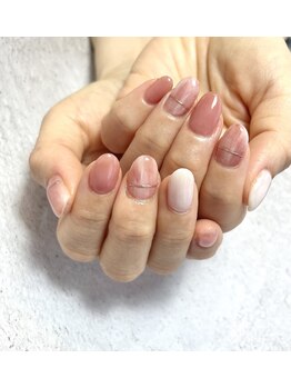 アンドエミニー エン ラボーテ(& EMINY 艶 la beaute)/シンプルネイル