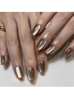 ウェイビーズ ネイル(wavy's.nail)/マグネットフレンチネイル