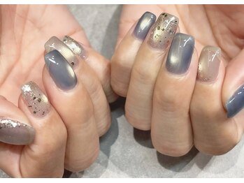 ネイルアンドアイラッシュスタジオ シュシュ(chouchou)/ブルーマグラメクリアenoi