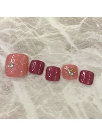 フラワーフットネイル