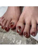 リシアネイル 高崎緑町店(Recia Nail)/べっこう/フット/秋ネイル