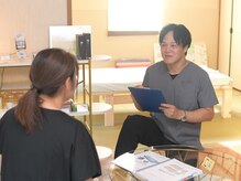 ミラコロの雰囲気（検査をしていき、お客様に合った施術、お客様との信頼関係を大切）