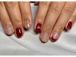 【パラジェル】リボンネイル