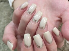 ミラーフレンチネイル