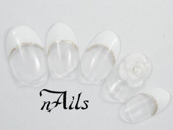 ネイルズ(nAils)/3dフラワー×フレンチ