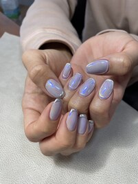 パープル囲みミラーフレンチ