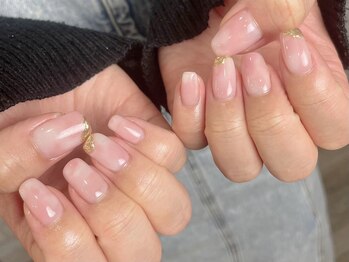 プライズアイリス アイラッシュ 池袋東口店(prize Iris eyelash)/もやもや☆ニュアンスネイル