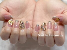 ラメグラ　韓国ネイル