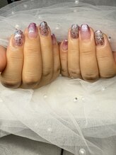 ルアナネイル(Luana_Nail)/ラメグラ＋繊維入りからー