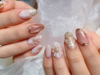 シシュ 京都店(SyiSyu)/ぷっくりフラワーネイル