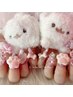 人気NO2【スカルプＭサイズ】アート10本/パーツ無制限/オフ無料◎13,800円