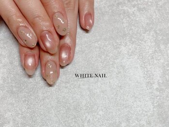 ホワイトネイル 武蔵小杉店(WHITE NAIL)/マグネット/ホロ花/持ち込み