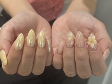 ネイルアヴァンス 京橋店(Nail AVANCE.)/夏イエローネイル！