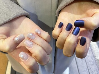 ネイルアルケー(Nail ARCHE)/アシメミラーワンカラー
