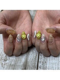 デカパーツ ニュアンスネイル