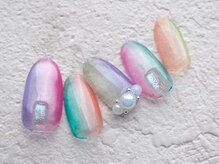 カトルナフ(quatre fois neuf)/夏の透け感オーロラアート