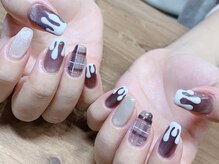 ハイアンドドライ(High and Dry)/チョコチェックネイル