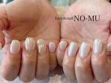 ノーム ネイル(NO-MU)/ホワイト＋艶ベール