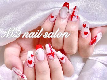 エムズ ネイルサロン(M2)/ガーリーチェックフレンチネイル