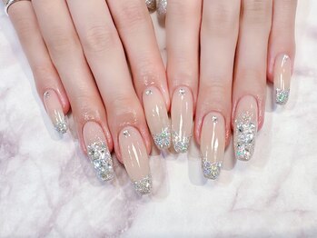 ラルネイル 大宮(Lull. nail)/＃キラキラ＃フレンチ