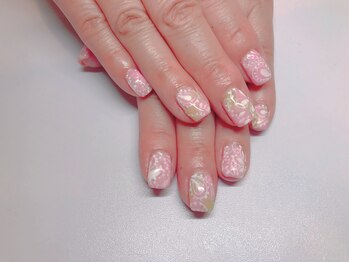 アモールネイル(amor nail)/手描きペイズリーデザイン