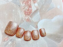 ネイルサロン&スクール ジーナ(GINA)/フットにピッタリきらきらネイル